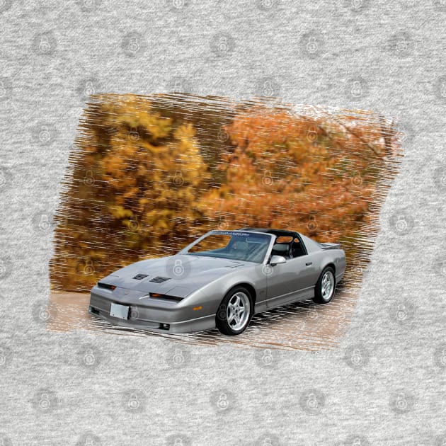 1989 Pontiac Firebird Trans AM GTA in our fall day series on front and back by Permages LLC